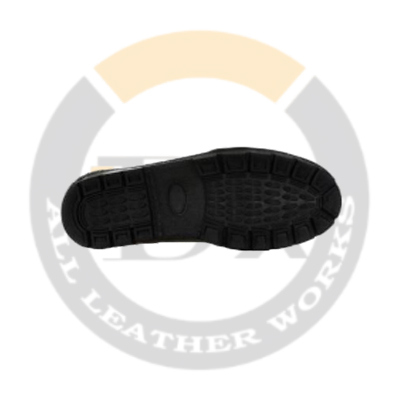 Leather Black Ladies Safety Shoes